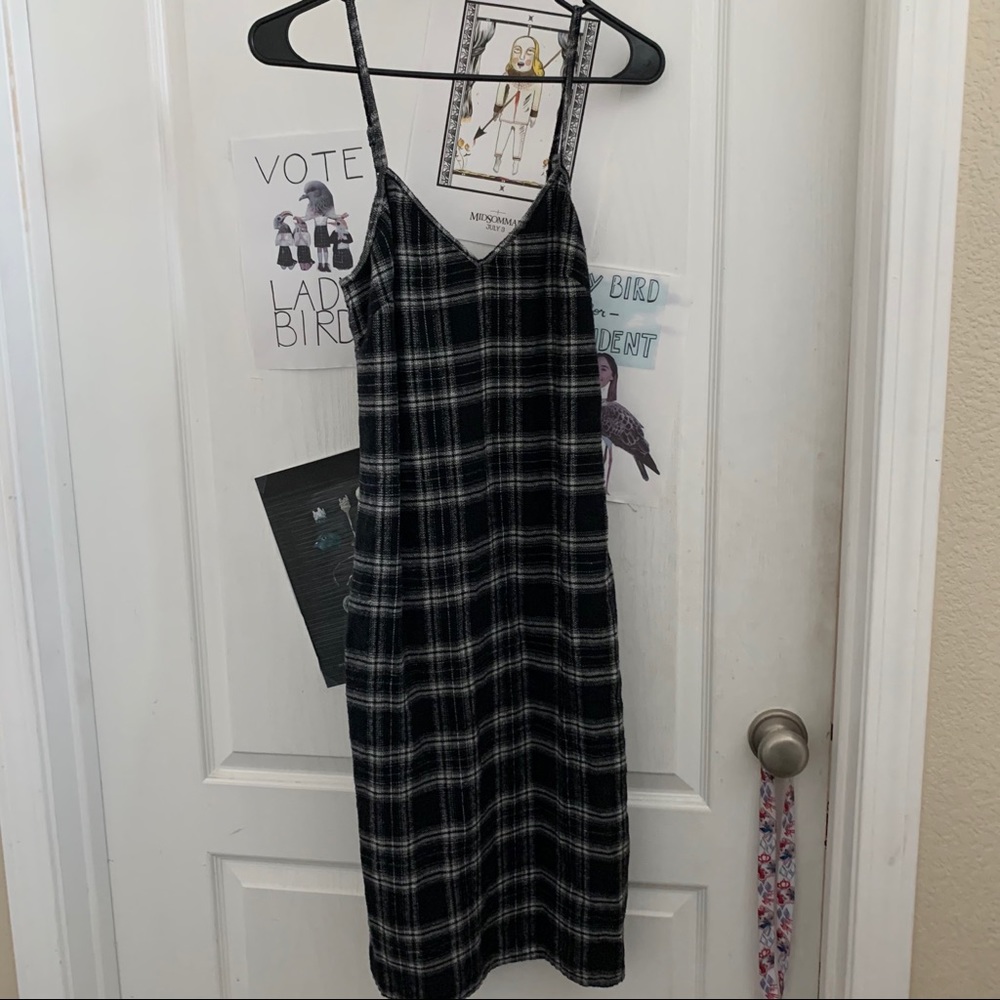 Flannel slip dress